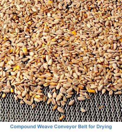 Compound Weave Conveyor Belts for Drying 