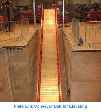 Plate Link Conveyor Belt for Elevating
