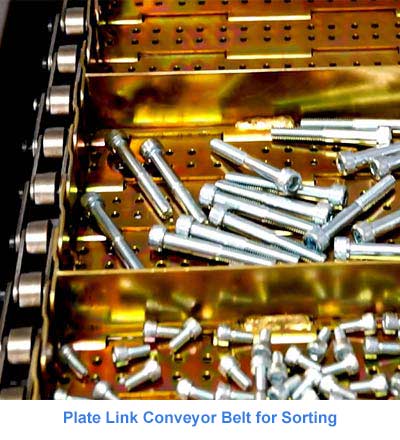 Plate Link Conveyor Belt for Sorting