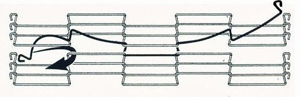 Wire Mesh Belt Flat Flex Belt Joining with Full Strand Weaving