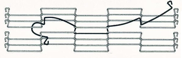 Wire Mesh Belt Flat Flex Belt Joining with Full Strand Weaving