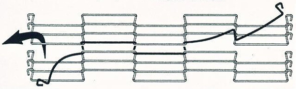 Wire Mesh Belt Flat Flex Belt Joining with Full Strand Weaving