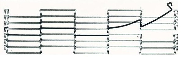 Wire Mesh Belt Flat Flex Belt Joining with Full Strand Weaving