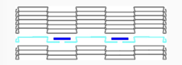 Flat Flex Conveyor Belt Endless Connection with Steel Tube