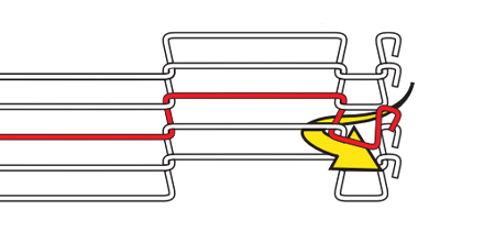 Flat Flex Conveyor Belt Rod Network Belt Double Loop Edge Using Full Strand Joining Method
