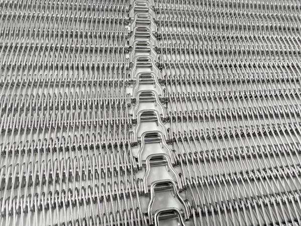 Small Radius Flexible Rod Conveyor Belts