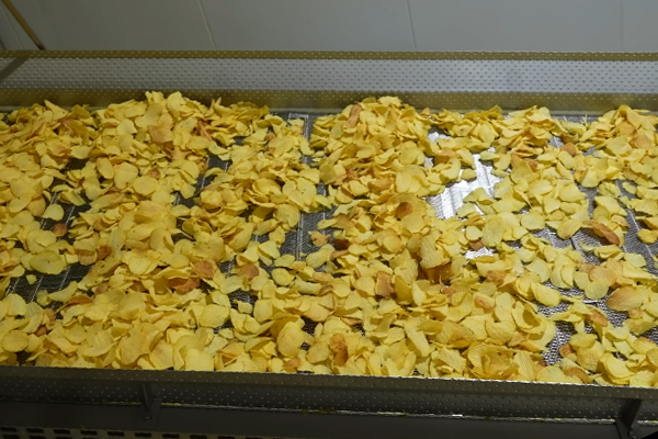 Eye link conveyor belts for frying