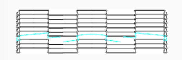 Flat Flex Conveyor Belt Endless Connection with Steel Tube