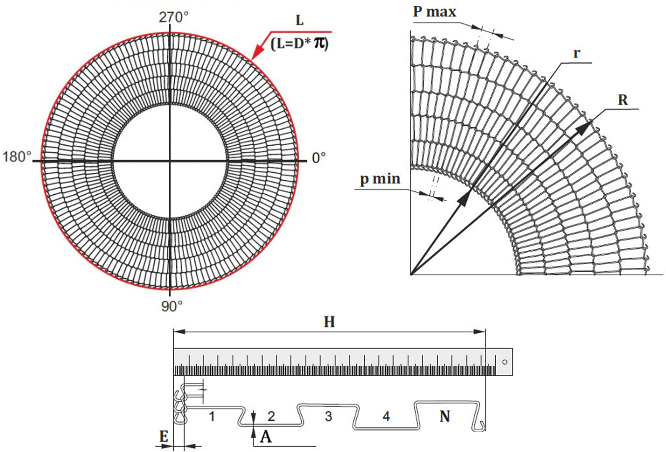 Flat Flex Turn Curve Conveyor Belt